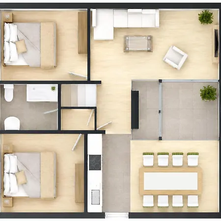아파트 Haus Meerliebe Whg 3 쿡스하펜